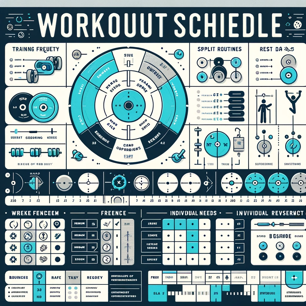 A workout schedule for bodybuilders 